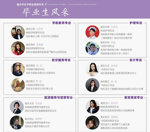 重庆市女子职业高级中学招生简章